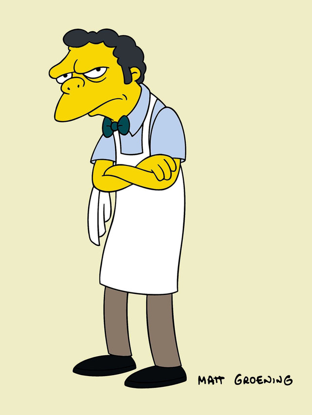 Hank Azaria als Moe Szyslak/Apu Nahasapeemapetilon/Chief Clancy Wiggum/Dr. Nick Riviera in Die Simpsons
